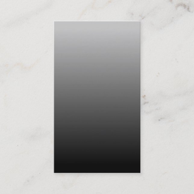 Gray Black Ombre Visitenkarte (Vorderseite)