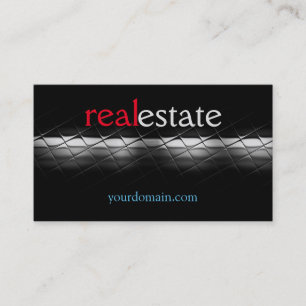 Gray Black Real Anwesen Agent Trendy Beruflich Visitenkarte