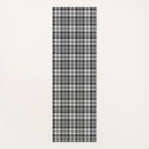Gray Blackwatch Tartan Kariertes Design Yogamatte