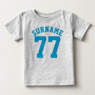 Gray & Blue Baby | Sports Jersey Design T-shirt