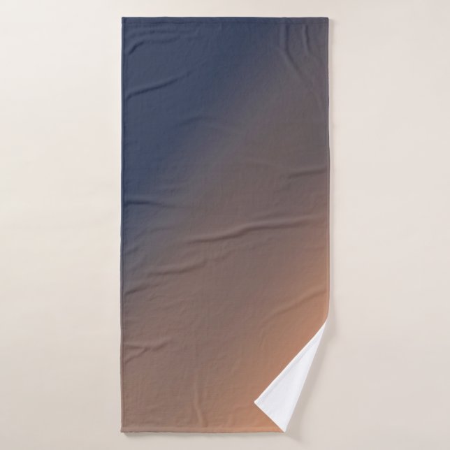 Gray-blue et beige. (Serviette de bain)