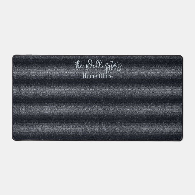 Gray Blue Texture Effect Desk Matten & Pads Schreibtischunterlage (Vorderseite)