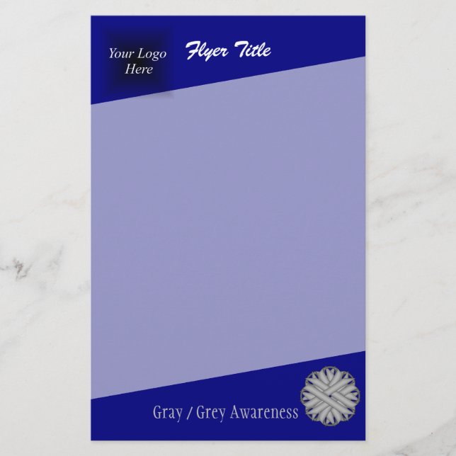 Gray Blume Ribbon von Kenneth Yoncich Flyer (Vorne)