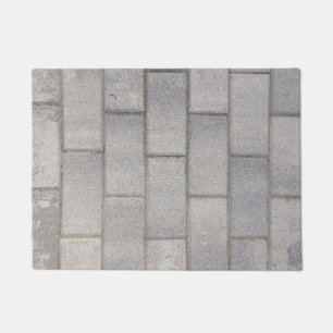 Gray Brick Cement Sidewalk Fußmatte