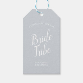 Gray Bridesmaid Vorschlagskarte Geschenkanhänger