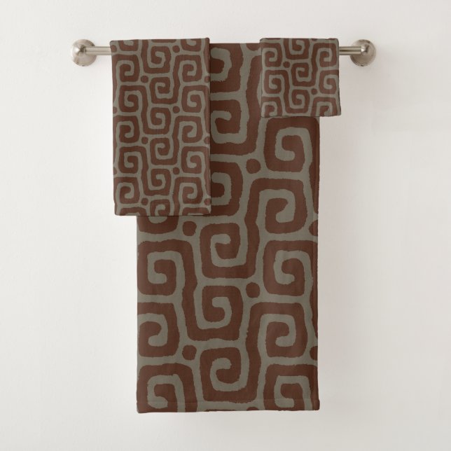 Gray &Brown Abstract Pattern  (En situation)