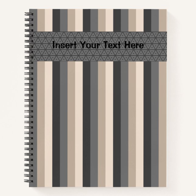 GRAY BROWN TAN PATTERS NOTIZBUCH (Vorderseite)