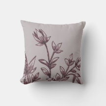 Gray & Burgundy Botanical | Rhatany-Blume