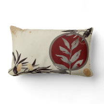 Gray Burgundy Cream Artistic Abstrakt Watercolor