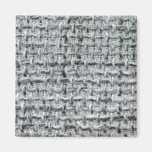 Gray Burlap Magnet