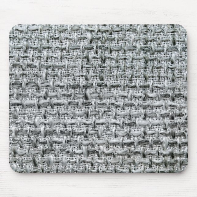 Gray Burlap Mousepad (Vorne)