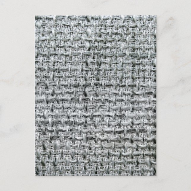 Gray Burlap Postkarte (Vorderseite)
