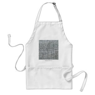 Gray Burlap Schürze