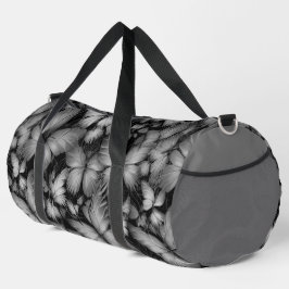 Gray Butterfells Print Duffle Bag
