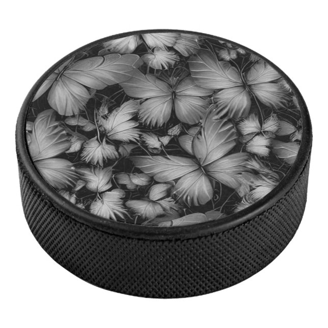Gray Butterfells Print Eishockey Puck (3/4)
