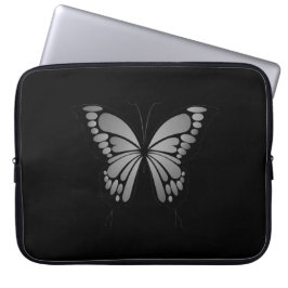 Gray Butterfly Laptopschutzhülle