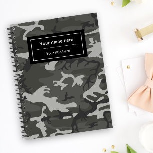 Gray Camouflage, Militär, Armee Notizbuch