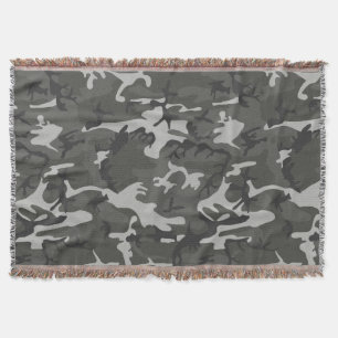 Gray Camouflage Pattern, militärisches Muster, Arm Decke