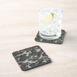 Gray Camouflage Pattern, militärisches Muster, Arm Getränkeuntersetzer