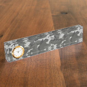 Gray Camouflage Pattern, militärisches Muster, Arm Namensplakette