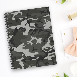 Gray Camouflage Pattern, militärisches Muster, Arm Notizbuch