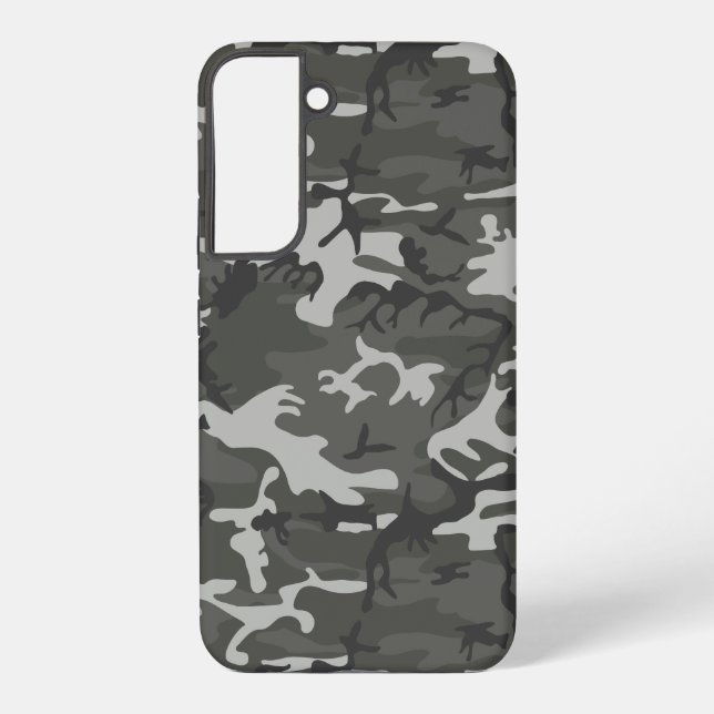 Gray Camouflage Pattern, militärisches Muster, Arm Samsung Galaxy Hülle (Rückseite)
