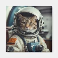 Gray Cat Astronaut im Weltraum