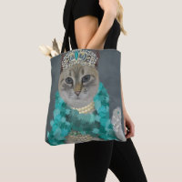 Gray Cat | Mit Glockenportrait verziert