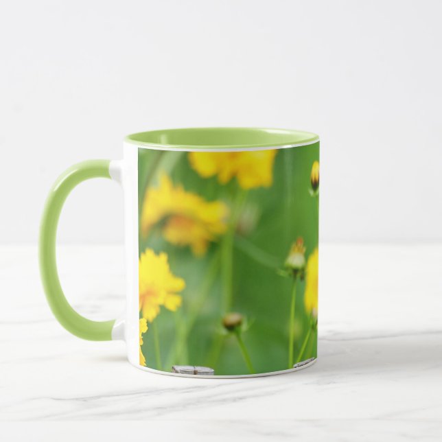 Gray Catbird on wooden fence Tasse (Links)