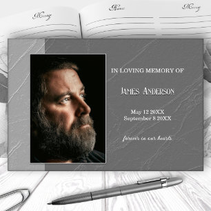 Gray Celebration of Life Memorial Foto Gästebuch