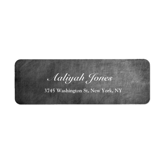 Gray Chalkboard Elegante Berufliche Kreation (Vorne)