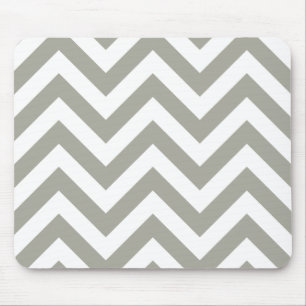 Gray Chevrons Zig Zag Muster Mousepad