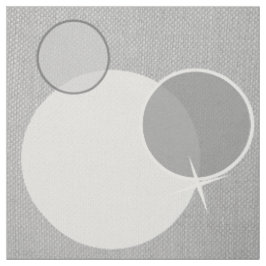 Gray Circle Pattern Stoff