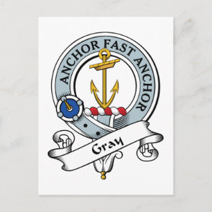 Gray Clan Abzeichen Postkarte