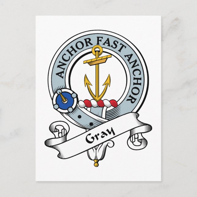 Gray Clan Abzeichen Postkarte (Vorderseite)