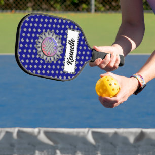 Gray Clover Ribbon von Kenneth Yoncich Pickleball Schläger