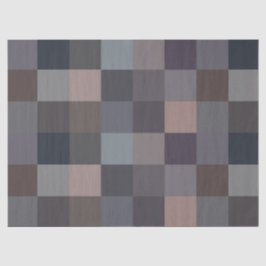 Gray Color Checkerboard Seidenpapier