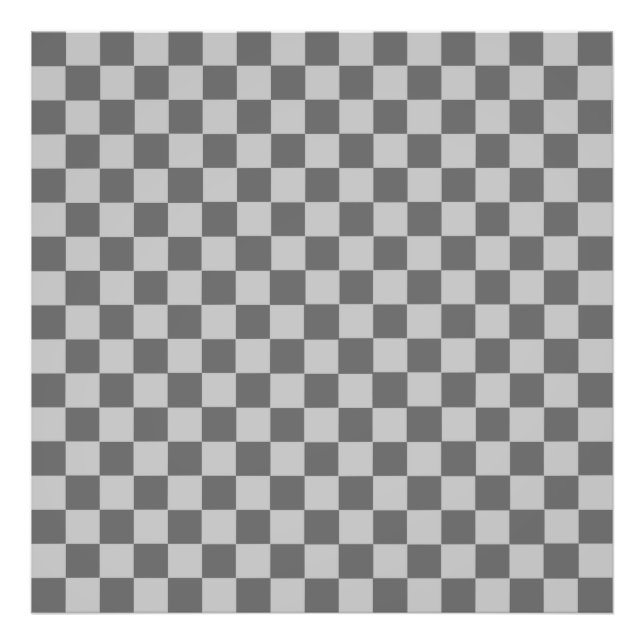 Gray Combination Classic Checkerboard von STaylor Fotodruck (Vorne)
