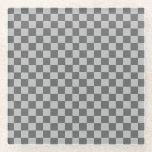 Gray Combination Classic Checkerboard von STaylor Glasuntersetzer