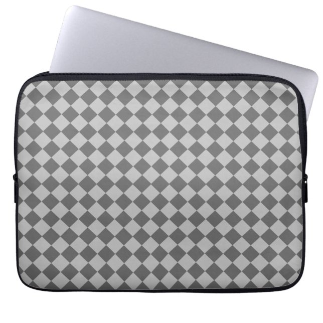Gray Combination Diamond Pattern von Shirley Taylo Laptopschutzhülle (Vorderseite)