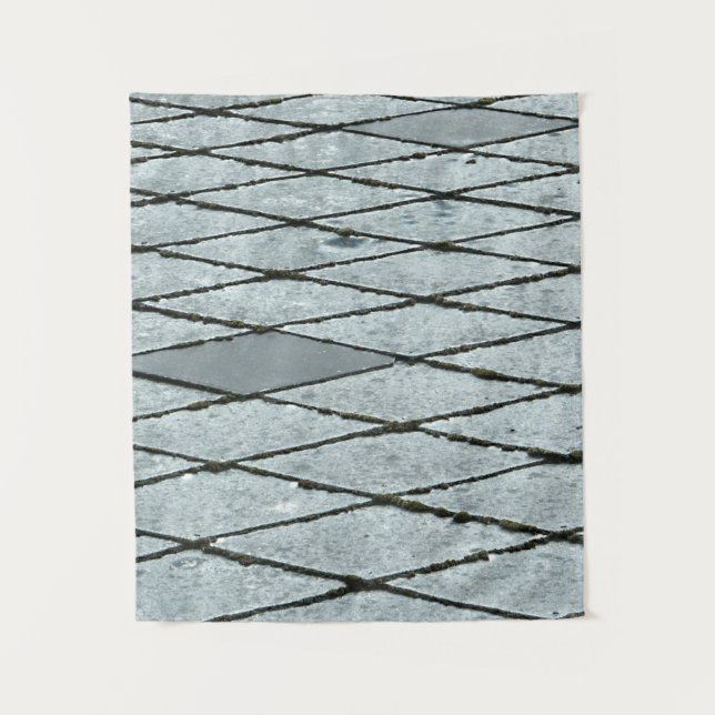 Gray concrete pavement wandteppich (Vorderseite)