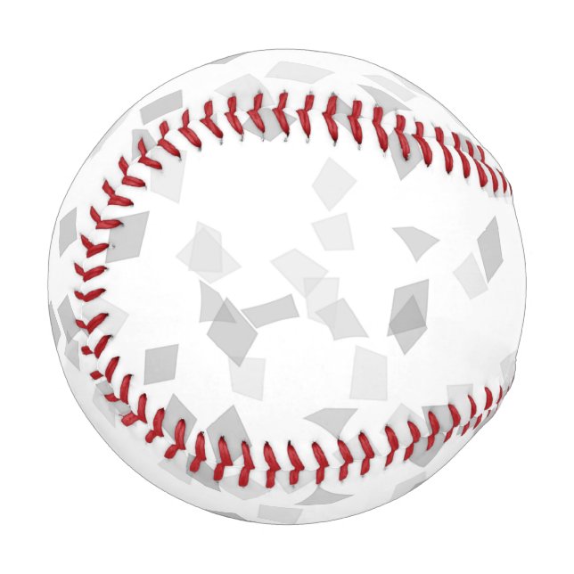 Gray Confetti Baseball (Vorderseite Links)