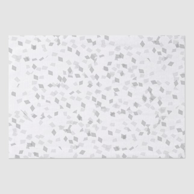 Gray Confetti Seidenpapier (Vorderseite)