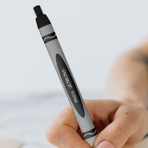 Gray Crayon Teacher Kugelschreiber