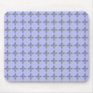 Gray Crosses Pattern Mousepad