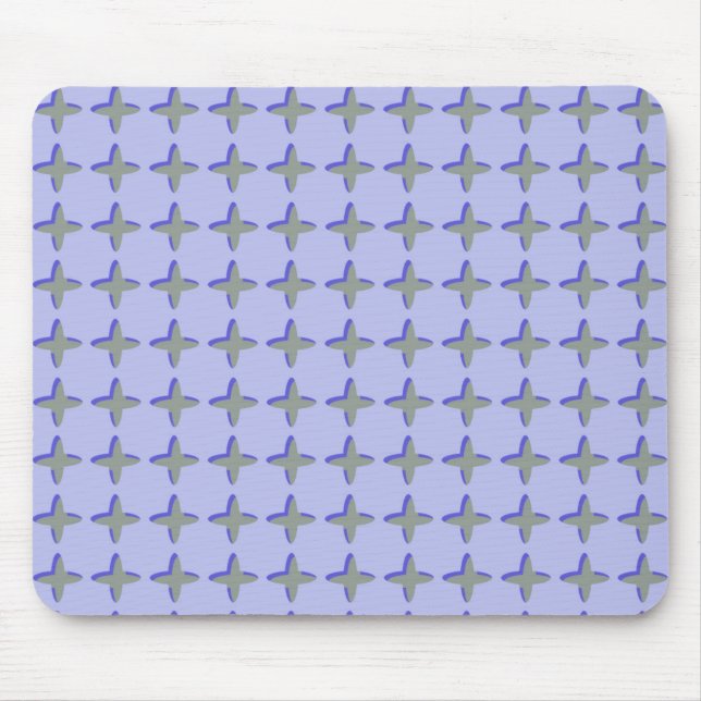 Gray Crosses Pattern Mousepad (Vorne)