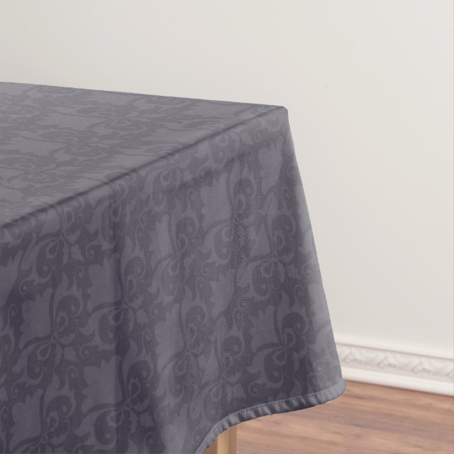 Gray Damask Bows Tischdecke (Beispiel)