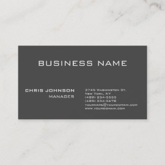 Gray Design Charm Manager Carte de visite standard