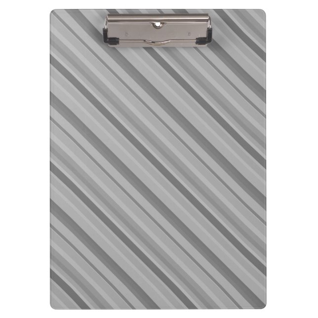 Gray diagonale Streifen Klemmbrett (Vorderseite)