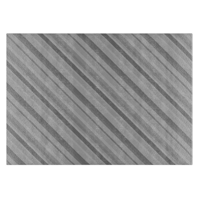 Gray diagonale Streifen Schneidebrett (Vorderseite)